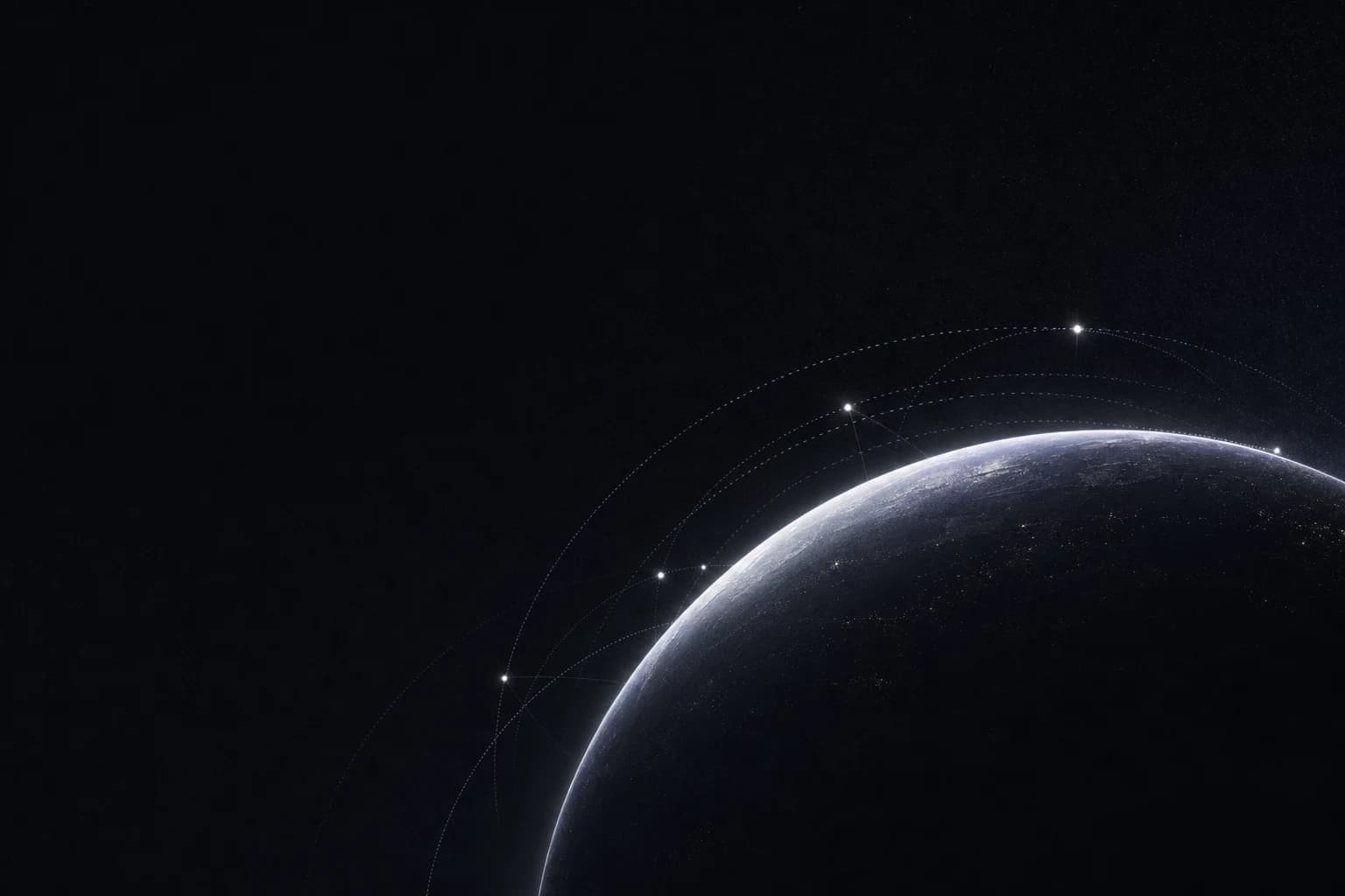 A luminous horizon with quiet orbital paths